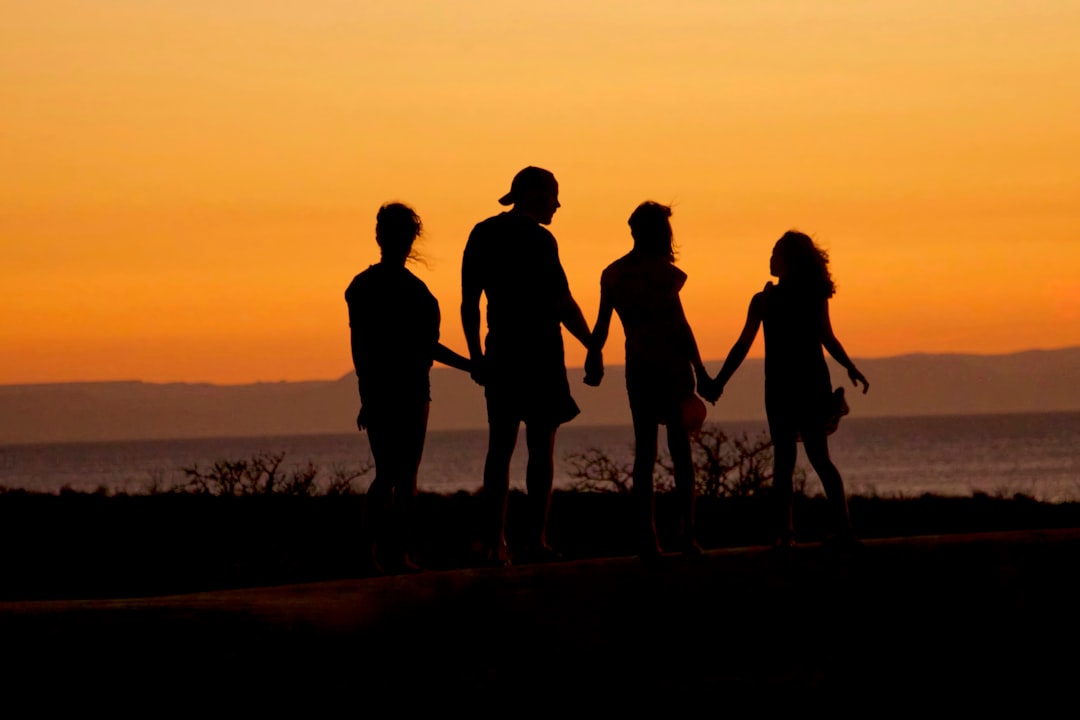 A father with his daughters